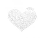 Puzzle in Herzform - 63 Teile, zum selbst Gestalten